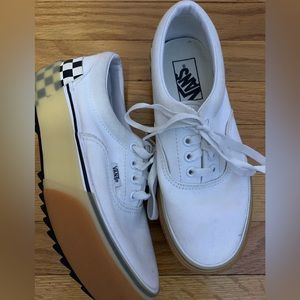 VANS ERA STACKED WOMEN'S PLATFORM SNEAKERS 7 W/ 5.5 M Plaid